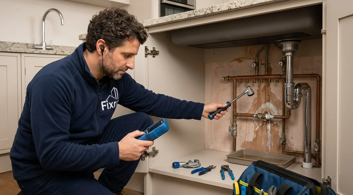 Types of Leak and Damp Issues : Plumbing and Pipework Leaks