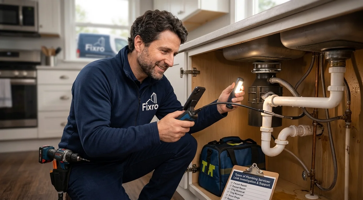 Types of Plumbing Services - Leak Investigation & Support